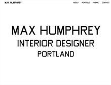 Tablet Screenshot of maxhumphrey.com